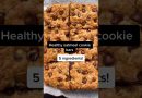 Healthy oatmeal cookie bars recipe. #oatmealcookiebars #healthycookiebars