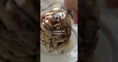 Cinnamon Roll Pancakes Recipe: https://peanutbutterandjilly.com/fluffy-vegan-cinnamon-roll-pancakes/